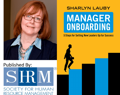 manager onboarding, onboarding, Sharlyn Lauby, SHRM, SHRM Books