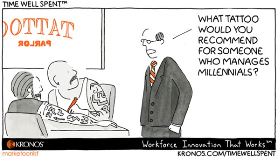 millennials, millennial, boomers, Kronos, stereotype, audience, Time Well Spent, cartoon