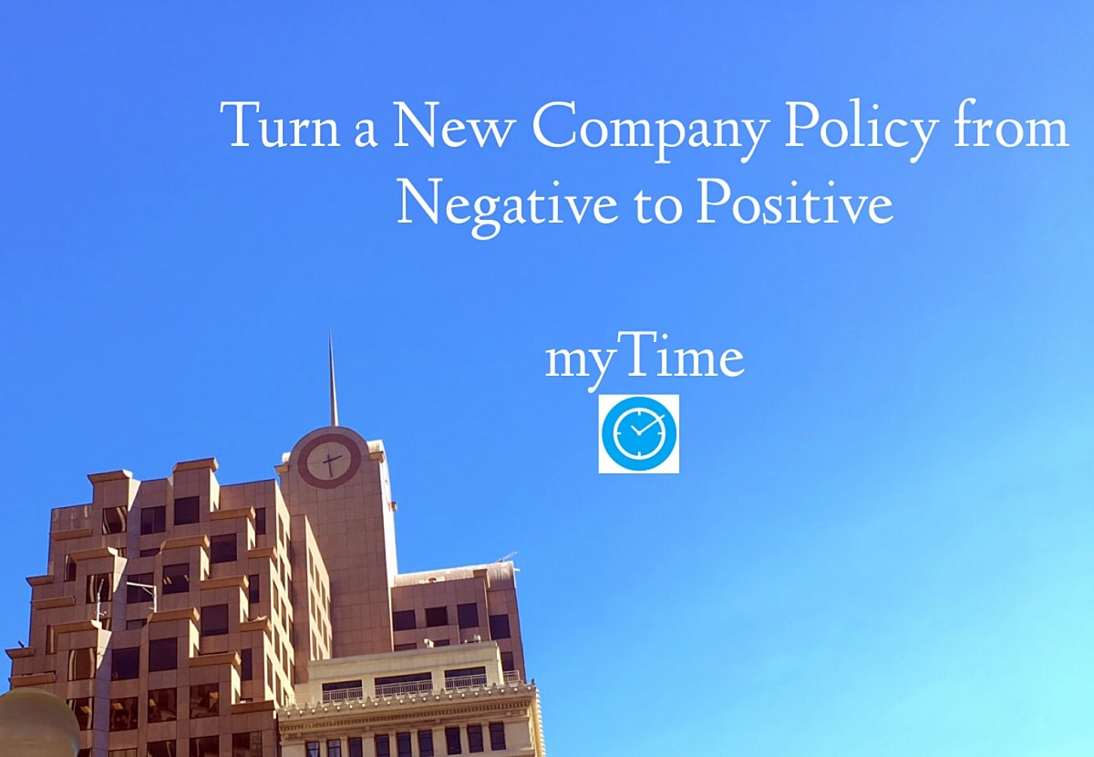 clock, time, myTime, company policy, positive, negative, Kronos