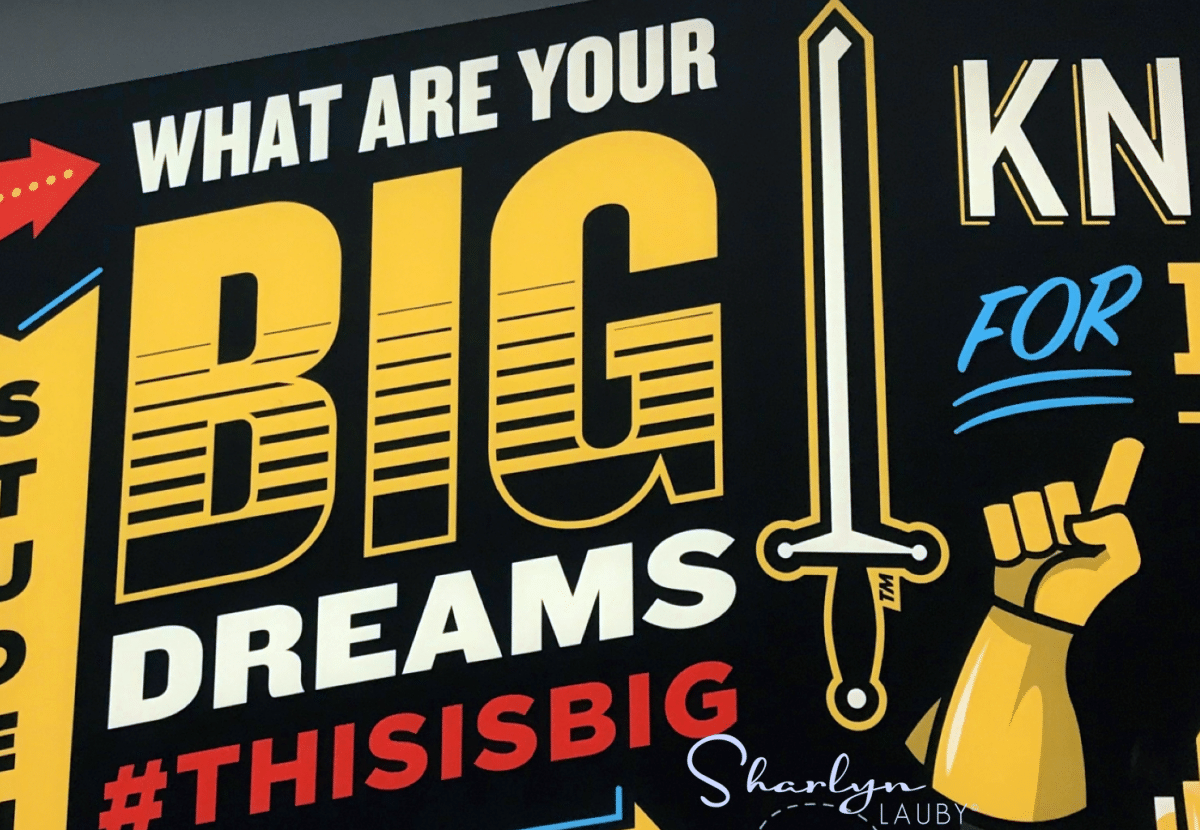 Big Dreams, sign, curation, content curation, learning, communication