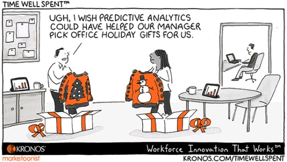 recognition, rewards, recognition and rewards, Kronos, Time Well Spent, cartoon, predictive analytics