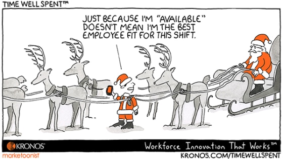 staffing, scheduling, Kronos, Time Well Spent, Time Well Spent Cartoon, technology