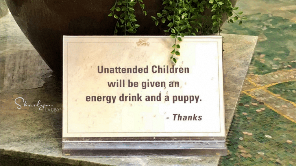 sign, unattended children, parental leave, parental leave policies