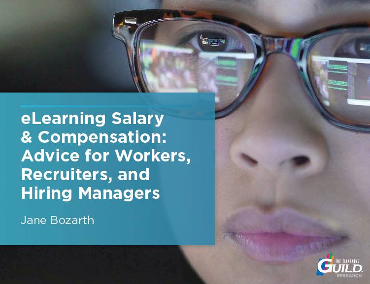 person reading computer screen, glasses, eLearning salary, eLearning, job posting, salary, Jane Bozarth