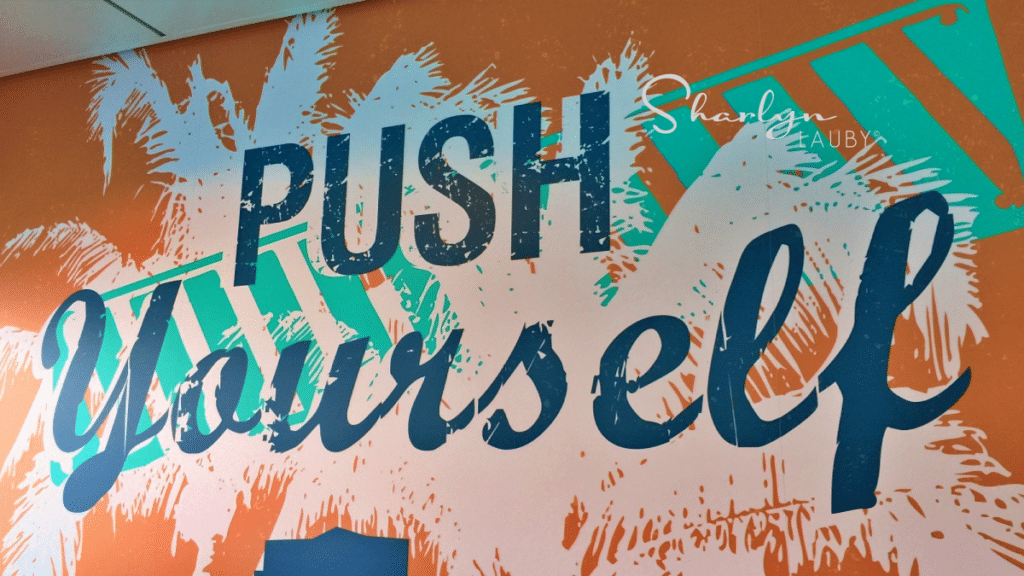 push yourself wall mural, push yourself, experiences, employee experiences, recruiting