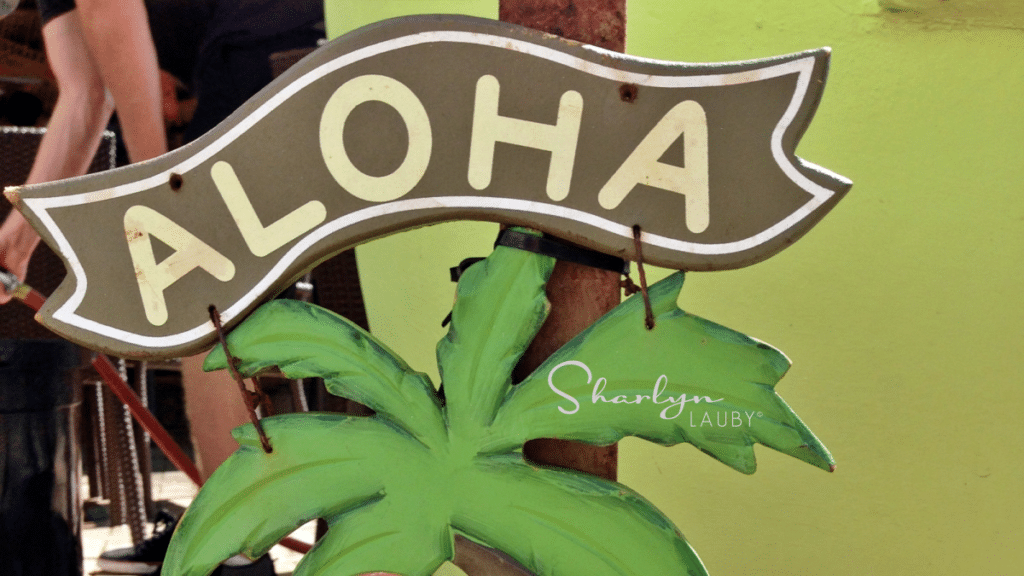 Aloha hello sign reach out to a job candidate