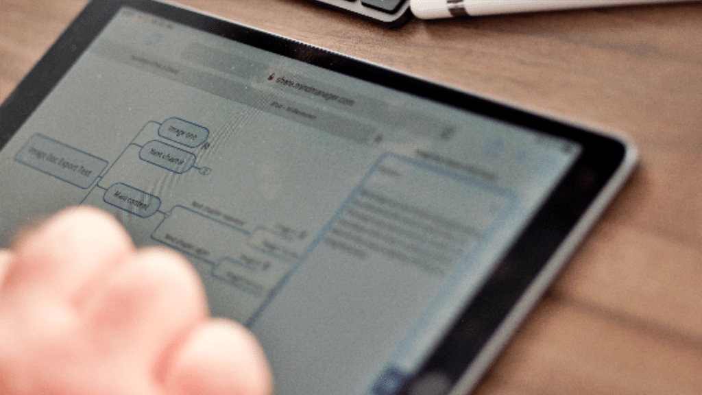 Managing a connected workplace on a tablet