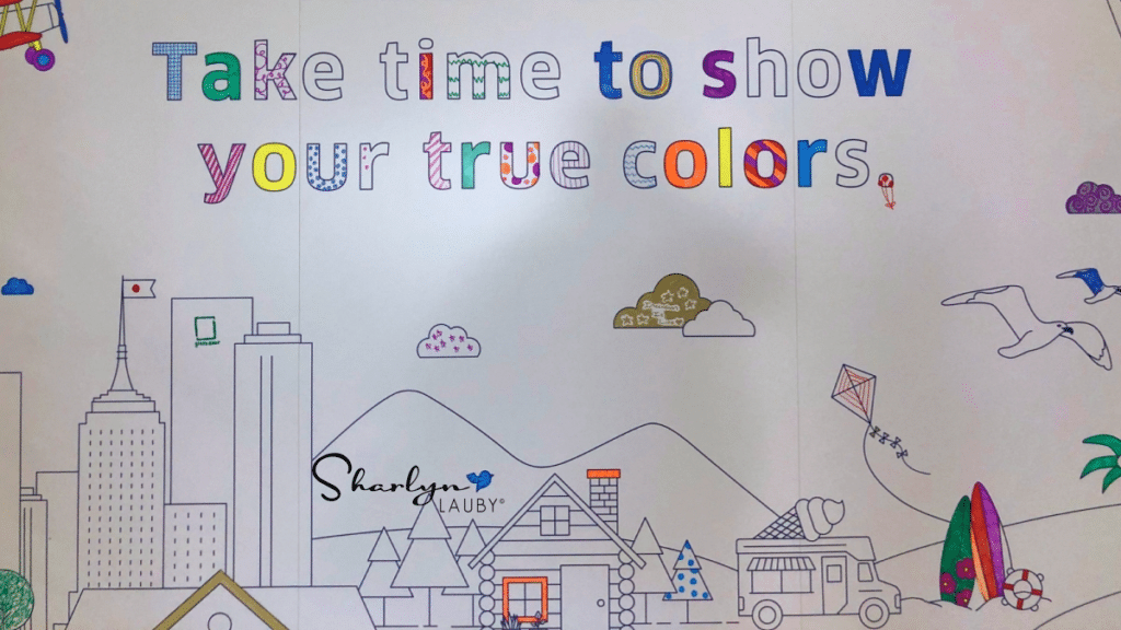 show your true colors cartoon drawing implying inequality