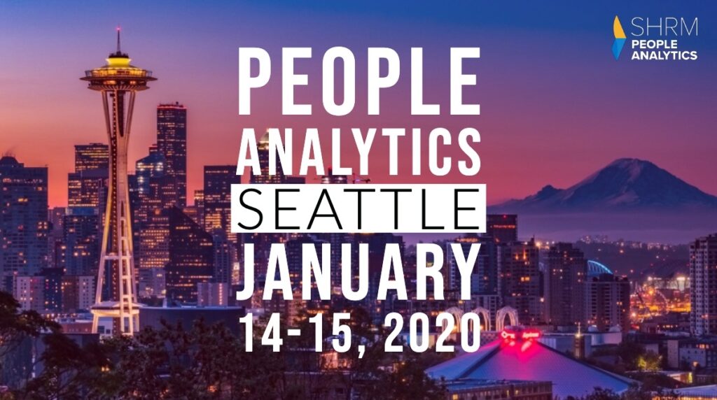 SHRM promotion for People Analytics Conference in Seattle including predictive analytics