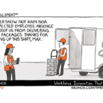 Kronos Time Well Spent cartoon showing the importance of good customer service