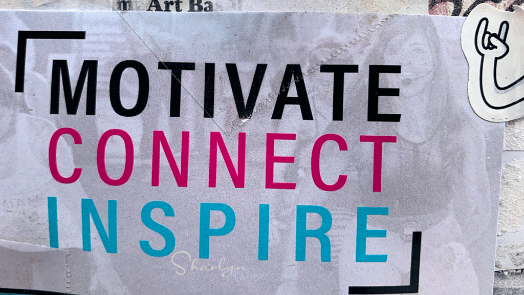 wall art motivate connect inspire by goal setting
