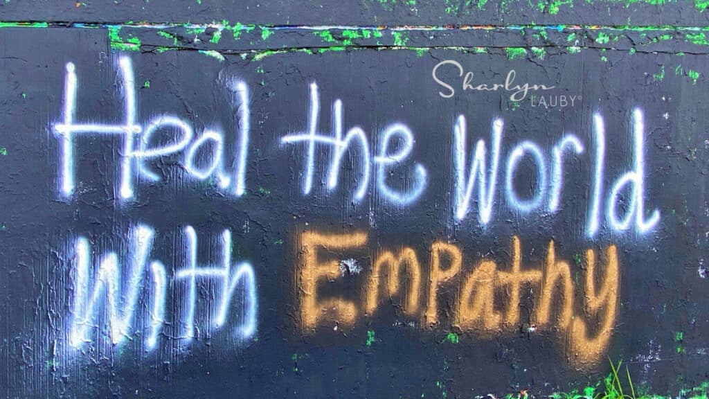wall art heal the world with empathy and values