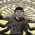 wall art sticker Spock greeting implying 5 skills for success when working from home