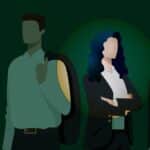 drawing of job candidates showing the importance of reference checks