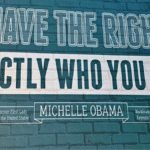 wall sign refering to pronoun sharing you have the right to be exactly who you are