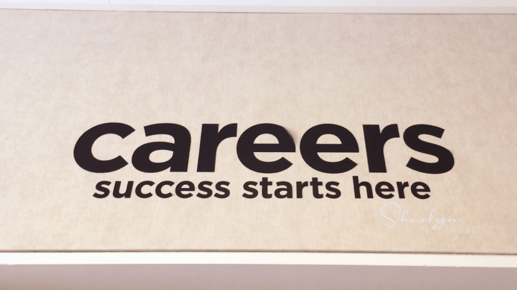 wall sign careers success starts here with career development
