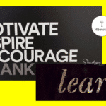 sign motivate inspire encourage thank learn to create a learning organization