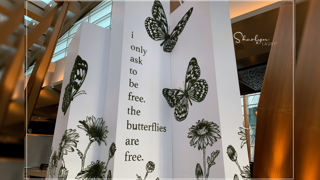 art exhibit butterflies are free
