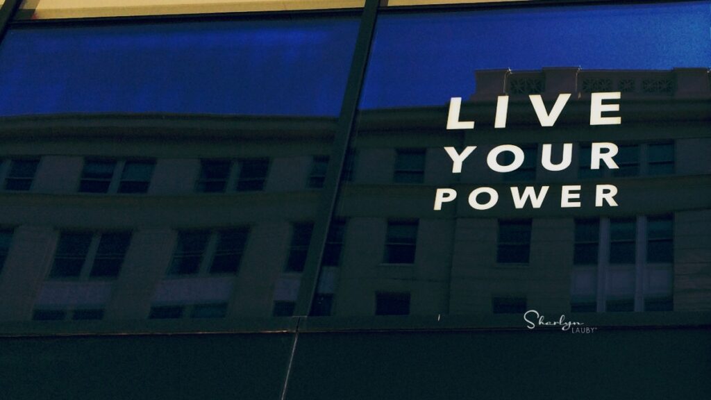 Wall sign live your power related to state law