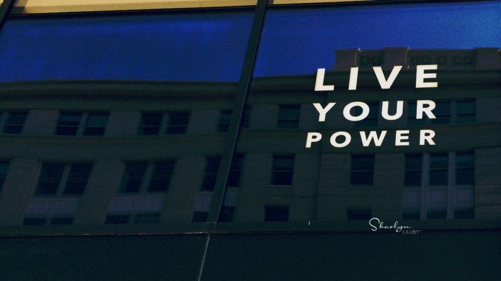 Wall sign live your power related to state law