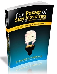 The Power of Stay Interviews as feedback Richard Finnegan book cover