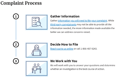 web page complaint process DOL FLSA