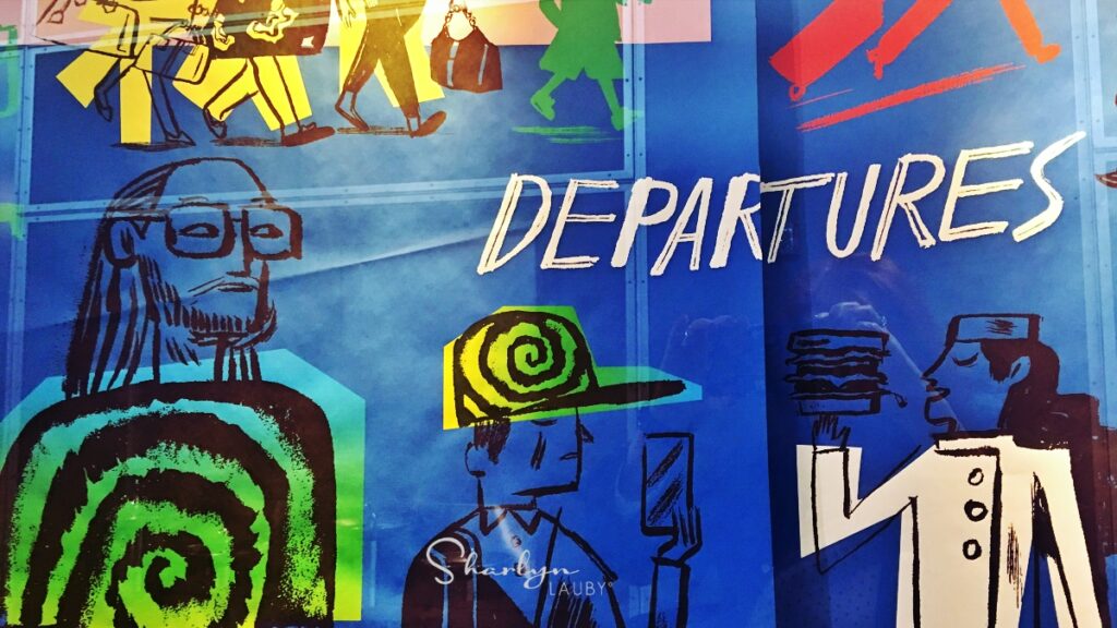 wall art departures representing resigning from job
