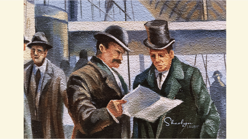 wall art businessmen looking at legal papers that might be a TRAP agreement for training
