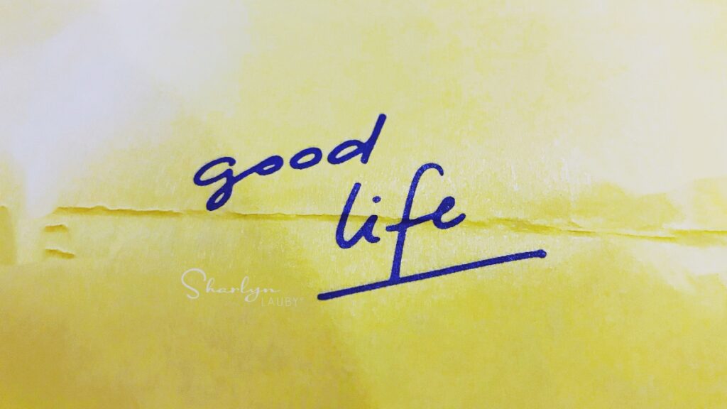 good life written in blue ink before remote job search