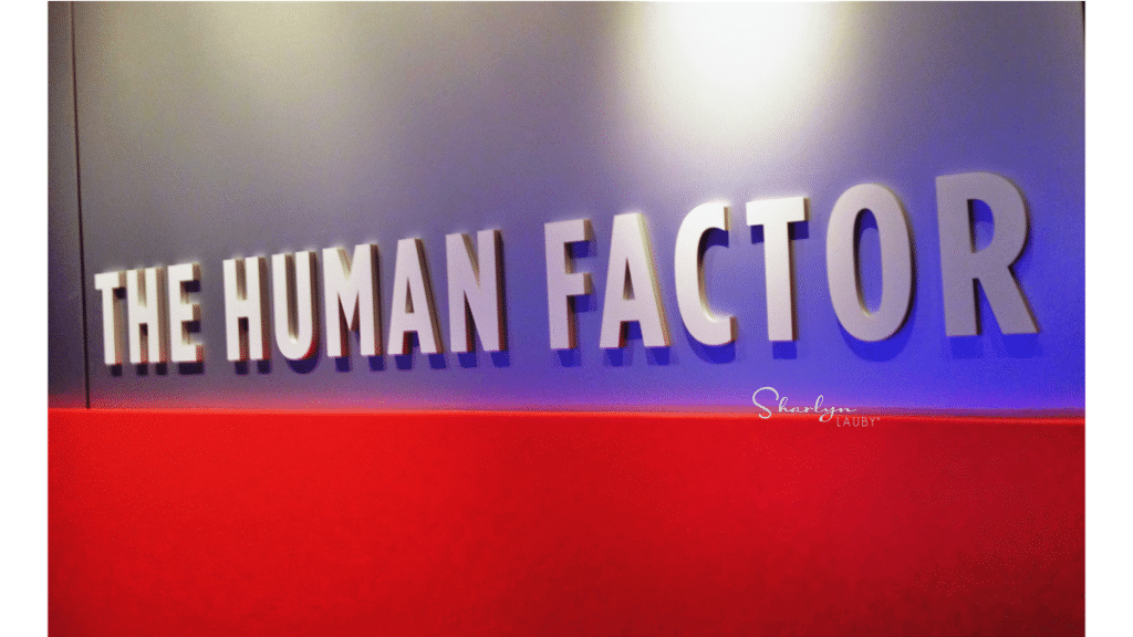 wall sign the human factor indicating empathy