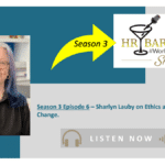 HR Bartender Show podcast graphic Sharlyn Lauby on workplace ethics