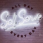 wall sign self serve showing work life balance