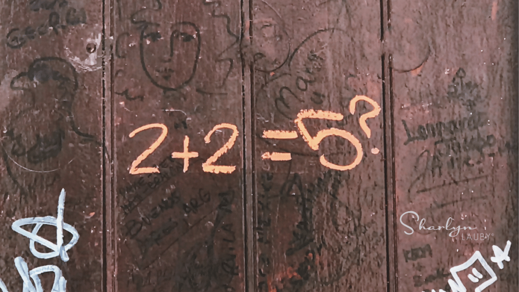 wall art graffiti math data analytics