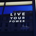 business sign about career management live your power
