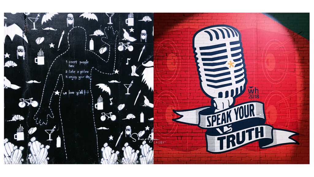 wall art transparency employee outline speak your truth