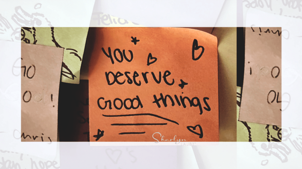 bulletin board notes you deserve good things like front-loading paid time off