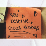 bulletin board notes you deserve good things like front-loading paid time off