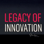 wall sign about knowledge management saying legacy of innovation