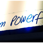 wall sign I am powerful building resilience at work