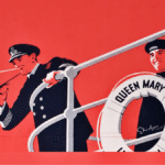 wall art bullhorn on Queen Mary referring to workplace communication