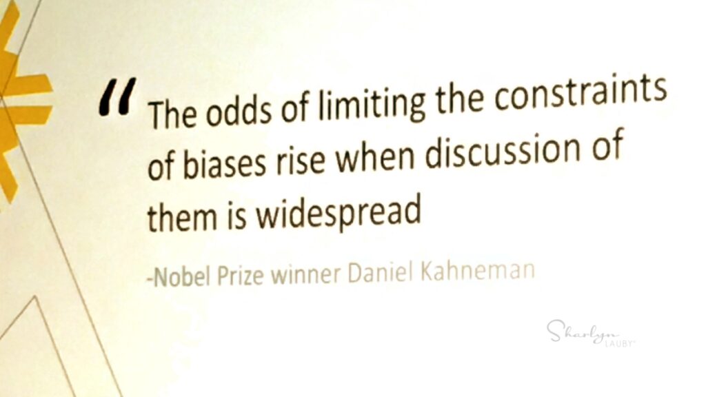 presentation image quote on limiting bias through pay equity