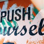 wall graphic push yourself in employee performance conversations