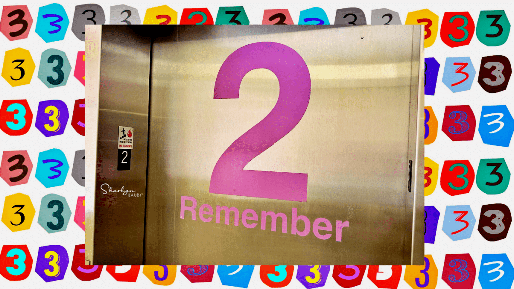 elevator door with remember names rule of 3