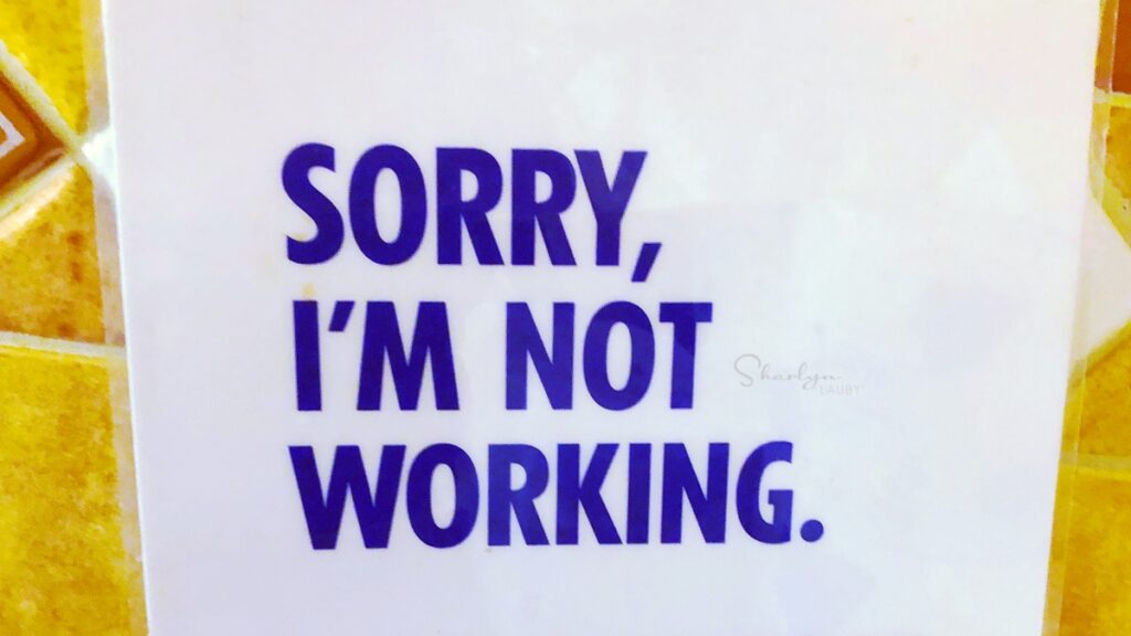wall sign sorry not working need succession planning