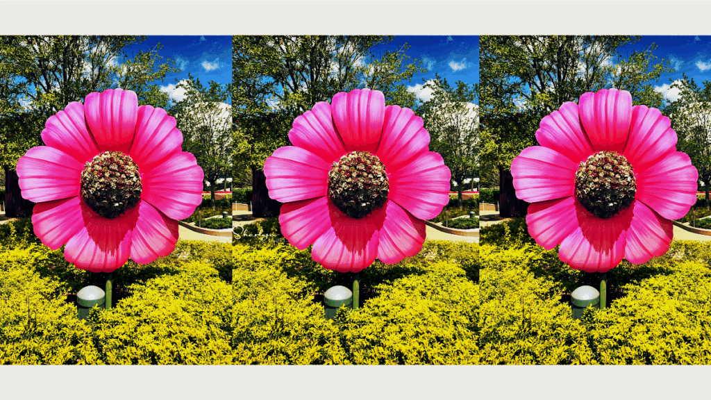 repeated image of blooms simulating artificial intelligence and Bloom's Taxonomy