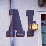wall sign AI artificial intelligence painted
