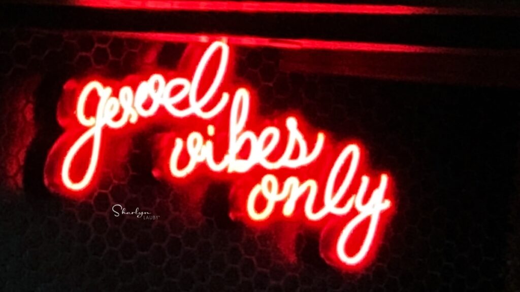 neon wall sign good vibes only as used in empathy maps for the employee experience