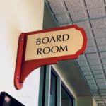 wall sign Board Room for business meetings