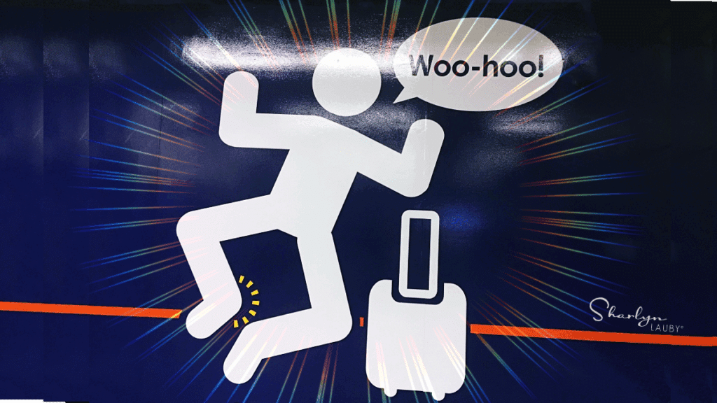 wall art celebrating successes jumping woo hoo