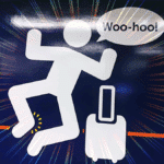 wall art celebrating successes jumping woo hoo